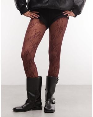 SUI AVA 20d Lace Tights - Black