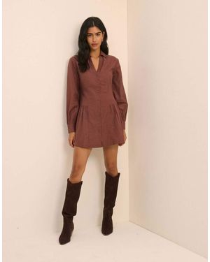 Nobody's Child Long Sleeve Roen Micro Mini Dress - Natural