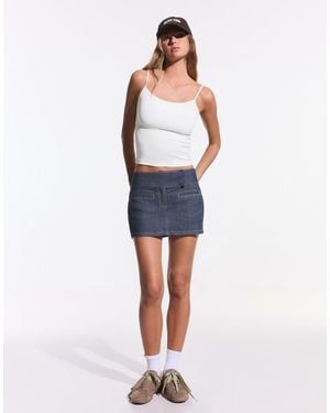 Bershka Strappy Top - Blue