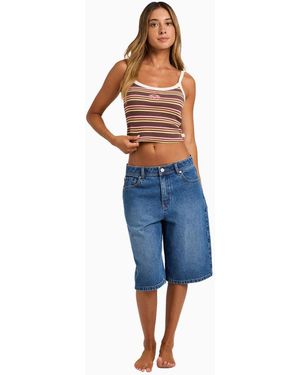 Roxy Whatever Forever Cropped Vest Top - Blue
