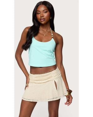Edikted Radley Bead Halter Top - Blue