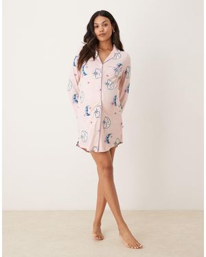 Chelsea Peers Maternity – langärmliges umstands-nachthemd - Natur