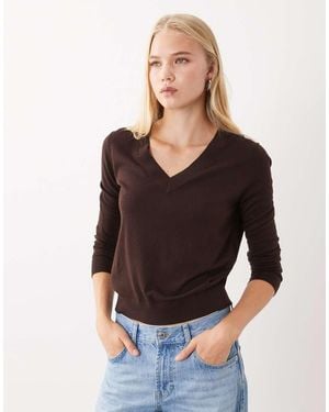Mango Trui Met V-Hals - Zwart