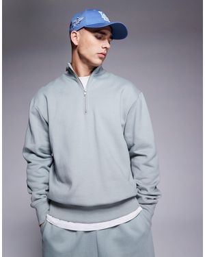 ASOS – hochwertiges, schweres oversize-sweatshirt - Grau