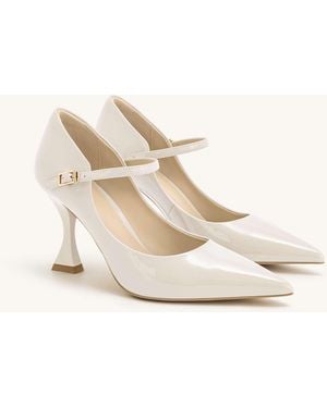 JW PEI Thalina Pointed Toe Heeled Pumps - Natural