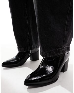 ASOS – chelsea-stiefel mit absatz - Schwarz