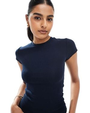 Bershka Baby Tee - Blue