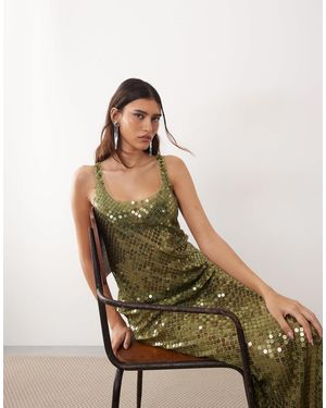 ARRANGE – transparentes maxi-trägerkleid - Mehrfarbig