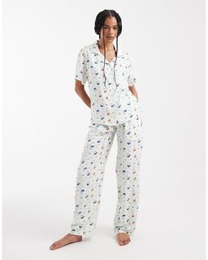 Daisy Street X Miffy Short Sleeve Pyjama Set - White