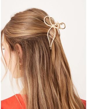 ASOS Metal Hair Claw - Brown