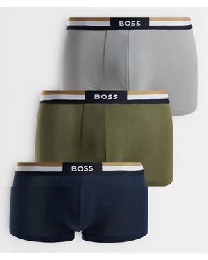 BOSS Revive 3-pack Boxer Briefs - Grey