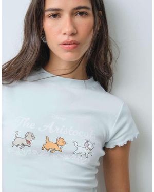 ASOS Disney Camiseta Con Diseño Encogido Con Aristocats En - Gris