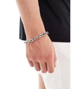 ASOS Waterproof Stainless Chain Bracelet - Metallic