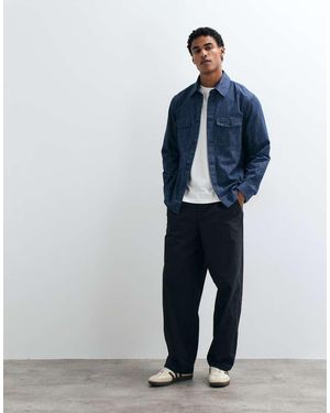Mango Denim Overshirt - Blauw
