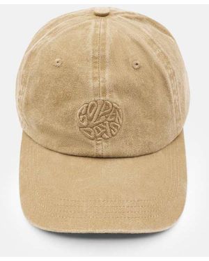 Pull&Bear Faded Cap With Golden Days Embroidery - Natural