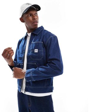 Lee Jeans Workwear Zip Thru Denim Jacket - Blue