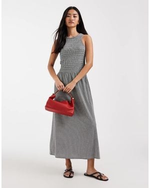 ONLY Sleeveless Midaxi Smock Dress - White