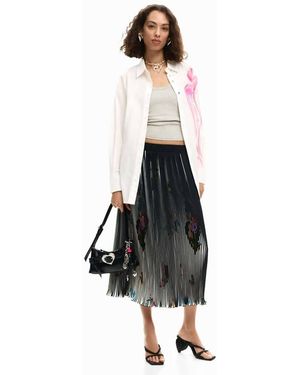 Desigual Gloss Flower Shirt, Cotton - White