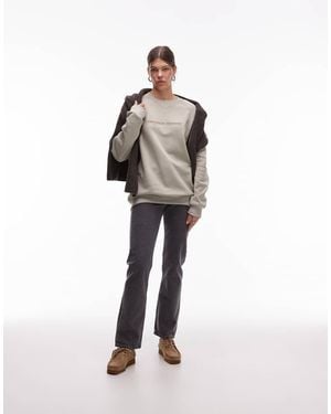 CAT WWR 300 Gsm Embroidered Logo Loose Fit Raglan Sweatshirt - Multicolour