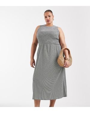 ONLY Smock Midaxi Dress - Grey