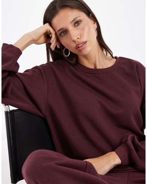 Vero Moda Conjunto De Sudadera Oversize Holgada En Burdeos-Rojo