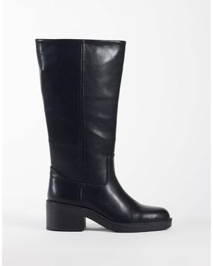 New Look Kniehoher derber stiefel aus kunstleder - Blau