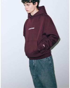 Pull&Bear Stwd Studio Hoodie - Purple