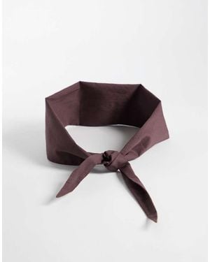 ASOS Cotton Triangle Neck Scarf - Brown