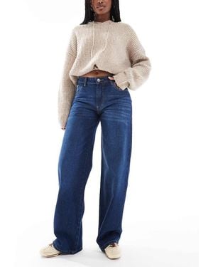 Daisy Street Low Rise Boyfriend Jeans - Blue