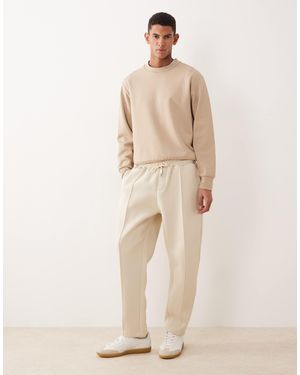 ASOS Heavyweight Tapered Fit jogger - Natural