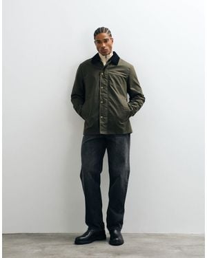 SELECTED Halley Stevensons Wax Barn Jacket - Green