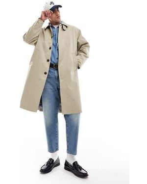 Jack & Jones Cotton Trench Coat - Blue