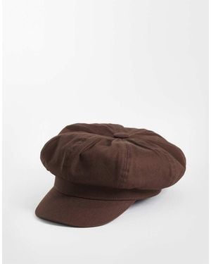 ASOS Cappello Baker Boy Color Cioccolato - Marrone
