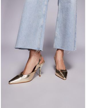 SIMMI Simmi london – darcia – spitze absatzschuhe aus kunstleder - Grau