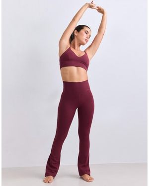 Aim'n Merlot Sense Flare Petite Leggings Bordeaux - Rosso