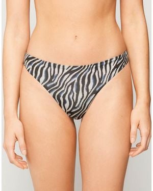 Tezenis Safari Luxe Brazilian Bikini Bottoms - Black