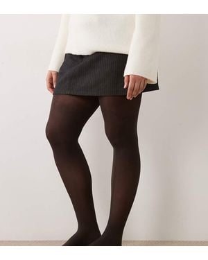ASOS Asos Design Curve Medias Superelásticas De 40 Deniers En-Marrón - Negro