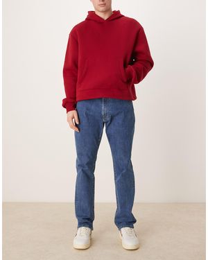 Abercrombie & Fitch Athletic Fit Straight Leg Jeans - Red