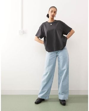 Weekday Boxy Fit Oversized T-Shirt - Blue