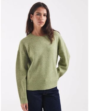 ONLY Pull en maille à col rond - Vert