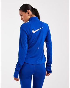 Nike Tempo Dri-Fit Half Zip Top - Blue