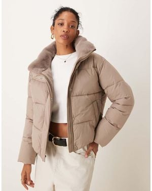 Abercrombie & Fitch Ultra Classic Puffer Jacket - Natural