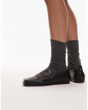 Bronx Colb-Y Square Toe Penny Loafer - Black