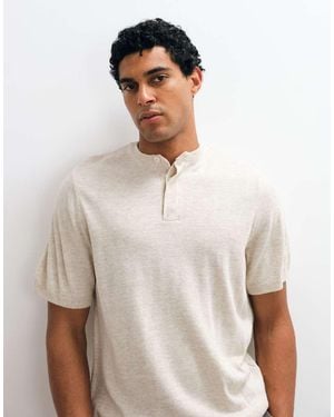 ASOS Maglia Relaxed Serafino - Bianco