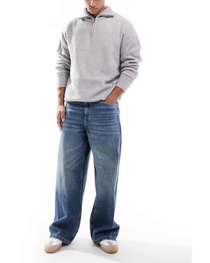 ASOS Jeans Extra Ampi Lavaggio Medio - Blu