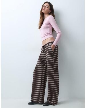Hollister Cosy Wide Leg Trousers - Grey