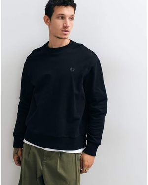 Fred Perry Reflective Laurel Sweatshirt - Blue