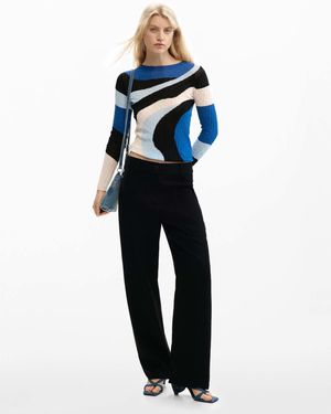 Desigual – blue – strickpullover - Blau