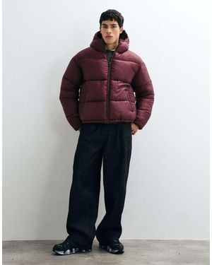 Collusion Extreme Bubble Fit Puffer Jacket - Red