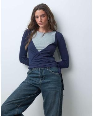 Pieces Top - Blu